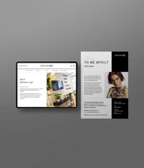BrowHQ-website design